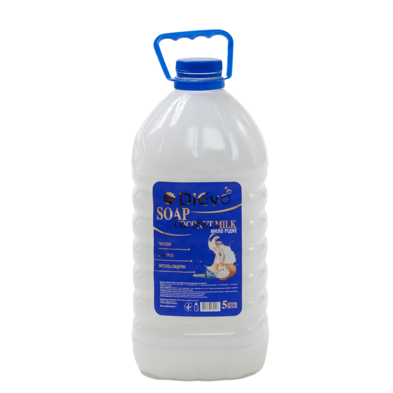 Мило рідке Кокосове молоко Optimum ПЕТ 5л ТМ DiЄvo